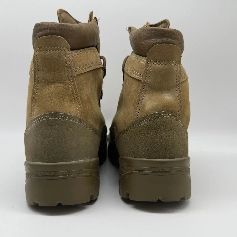 Bates Combat Boots Mens 8 R Tan Leather Gore-Tex Vibram Tactical E03412C USA